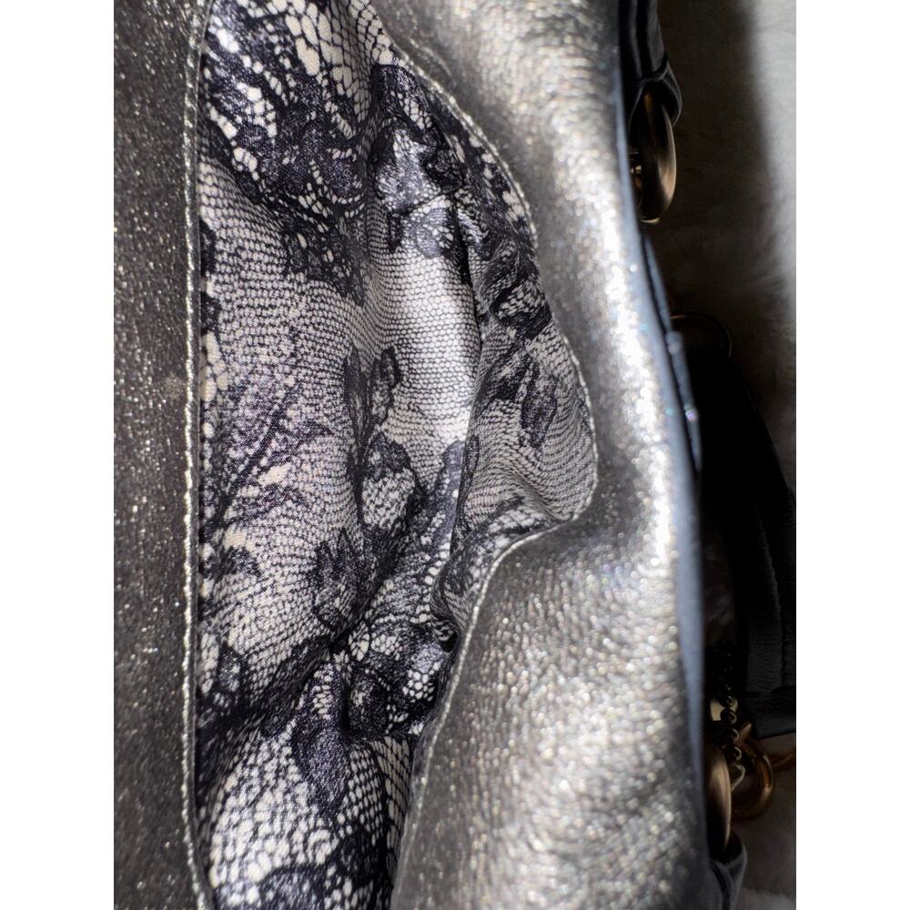 Coach Madison Limited Edition Silver Metallic Kisslock Chain Bag - Picture 7 of 12